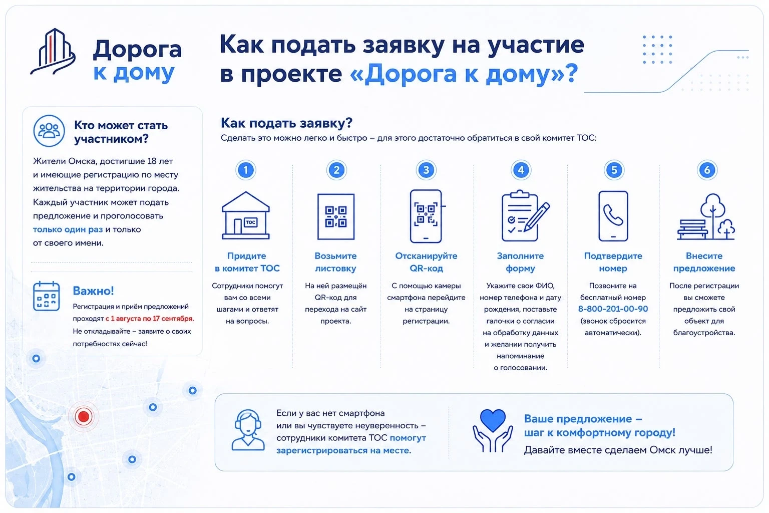 Как подать заявку на участие в проекте «Дорога к дому»?