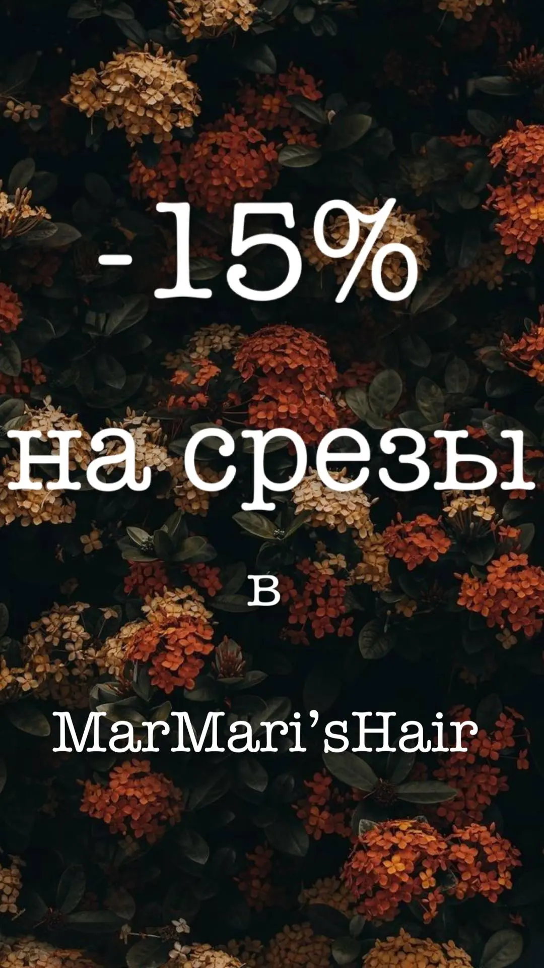 Осенняя РАСПРОДАЖА -15% 🍂