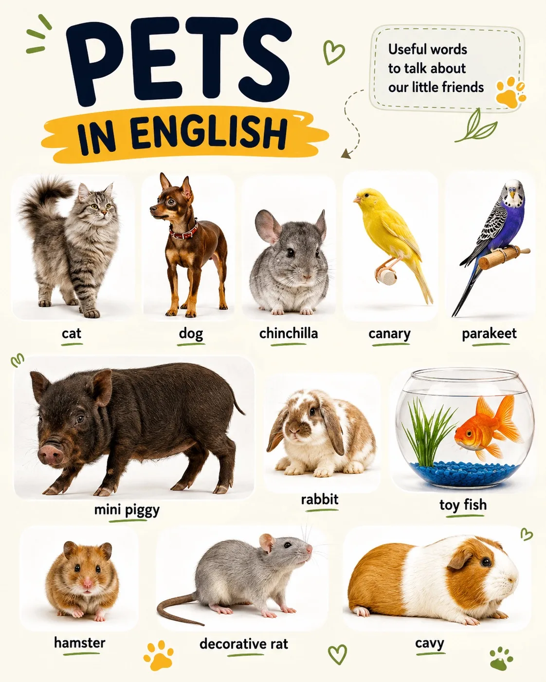 🐾 PETS IN ENGLISH