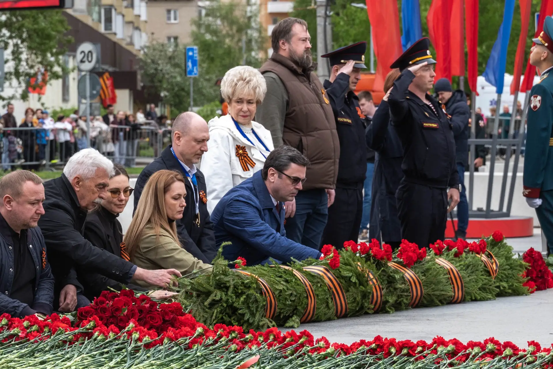 Сегодня в Реутове на Мемориале Славы принял участие в торжественном митинге, посвящённо...
