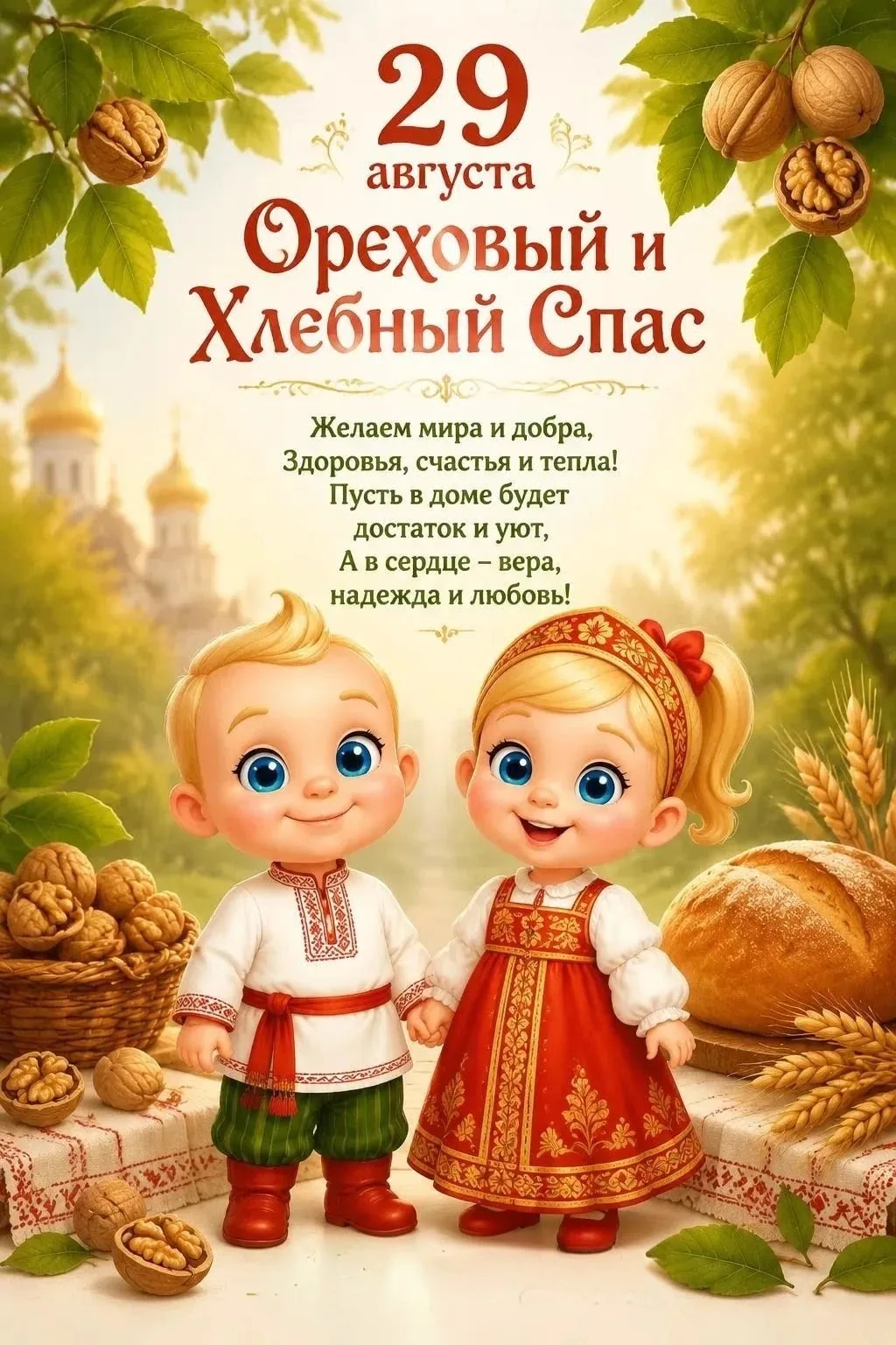 29 августа — Ореховый и Хлебный Спас!
