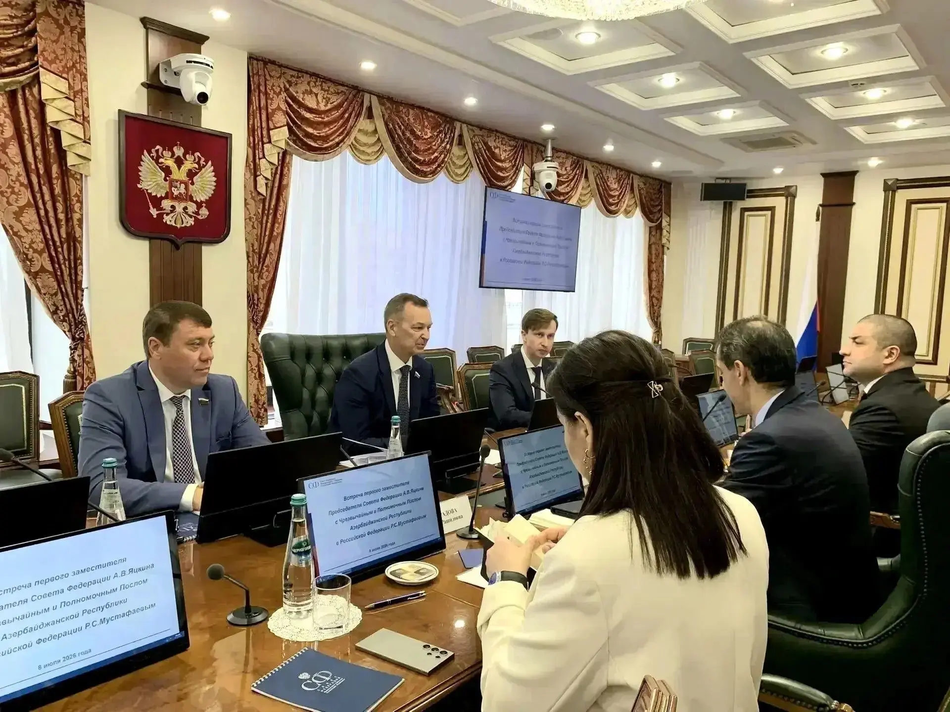 Принял участие во встрече первого заместителя Председателя Совета Федерации Андрея Яцки...