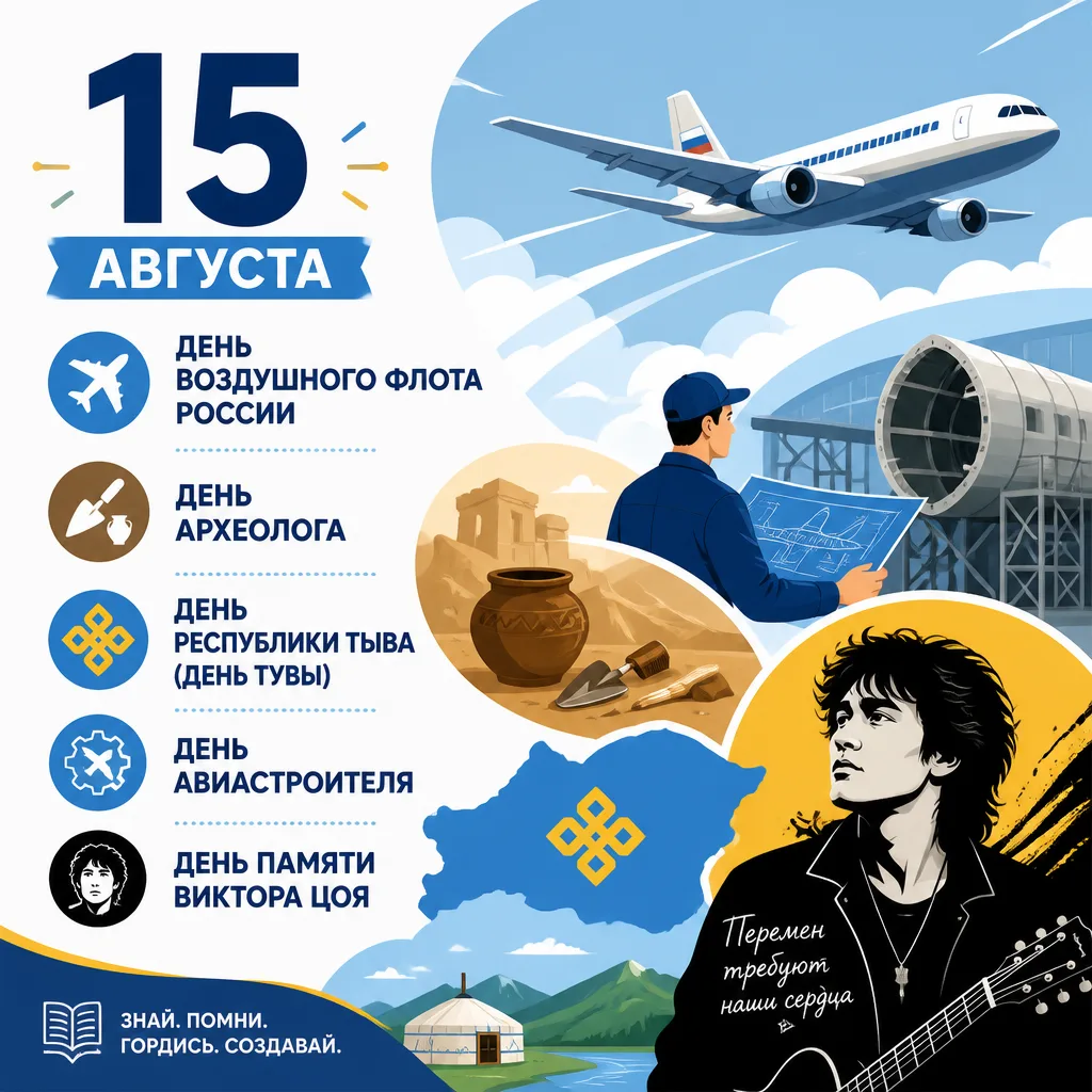 1. День Воздушного Флота России отмечается ежегодно в третье воскресенье августа. Празд...