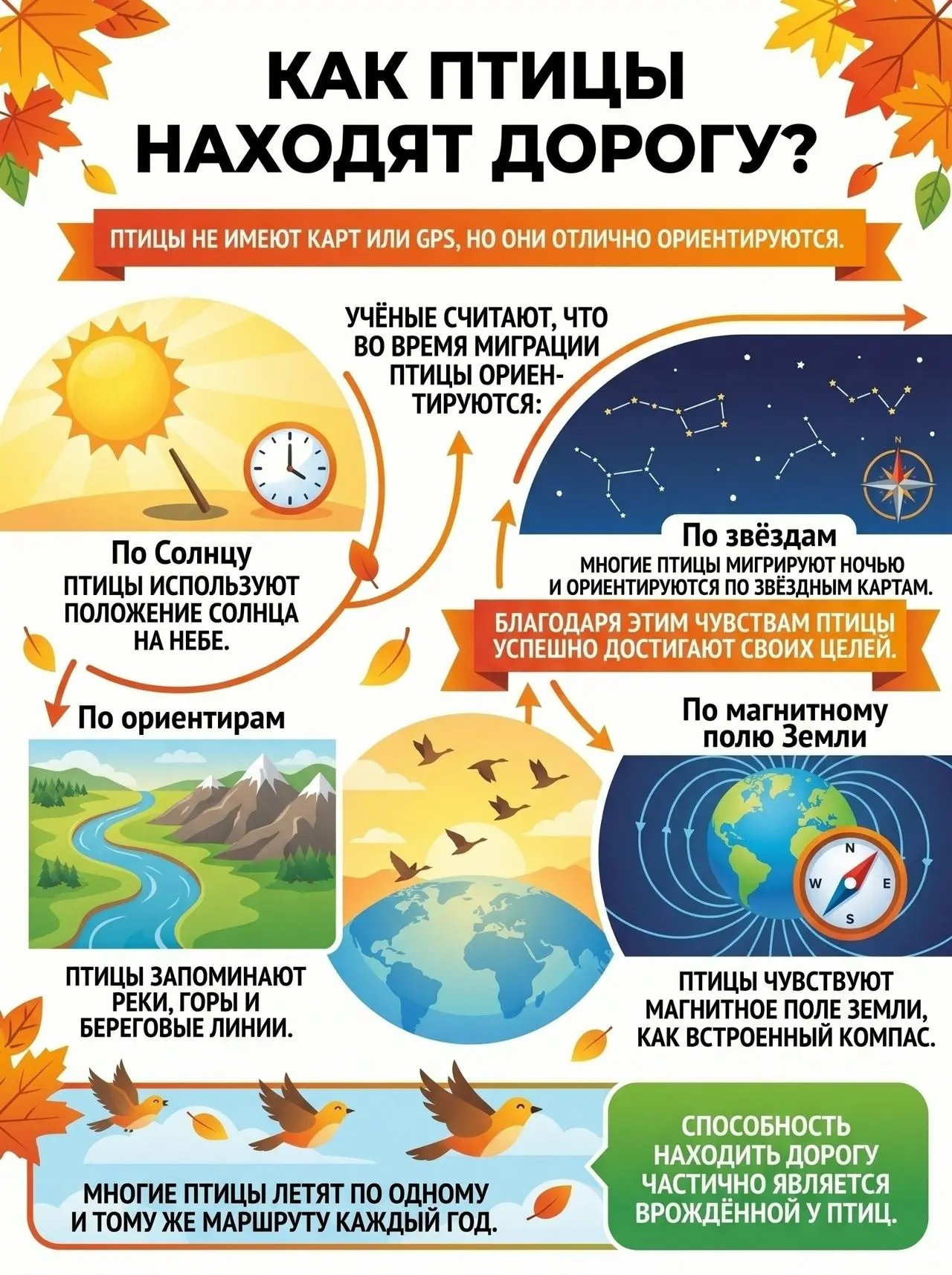 Куда улетают птицы?