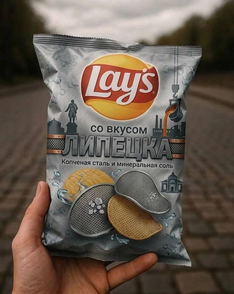 🍟 «Lays» выпустили лимитированную коллекцию со вкусом Липецка  Сразу скажем — это не реклама, нам за