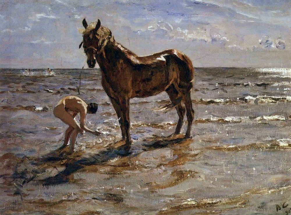 Валентин Серов «Купание лошади» 1905 г.