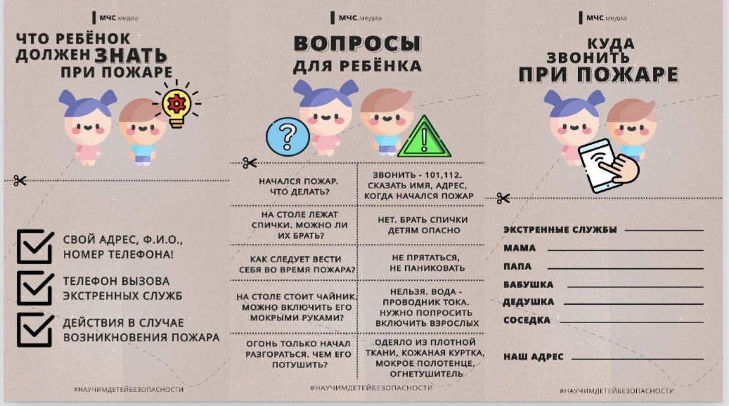 🔥 Лето – не повод забывать о безопасности. Ребёнку важно с самого раннего возраста объяснить, как в