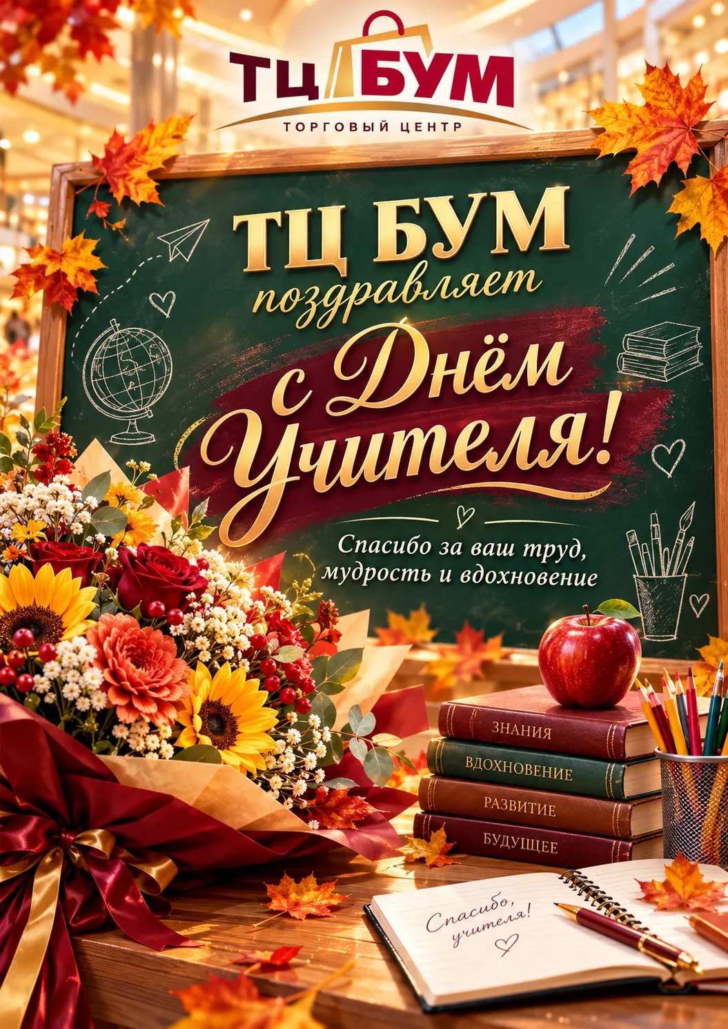 🍁 Сегодня праздник у тех, благодаря кому мы умеем читать, считать, мечтать и задавать ...