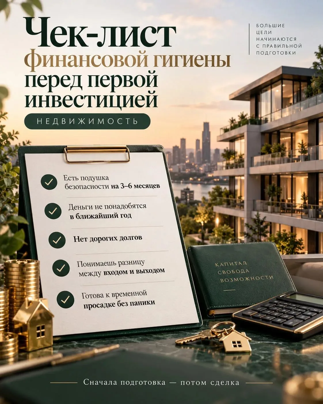 Главная ошибка новичка в инвестициях — зайти в сделку на последние деньги.