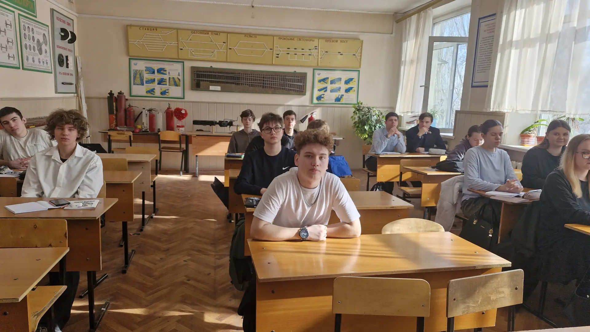 12 марта 2026г. с группами второкурсников специальности «Строительство железных дорог, путь и путево