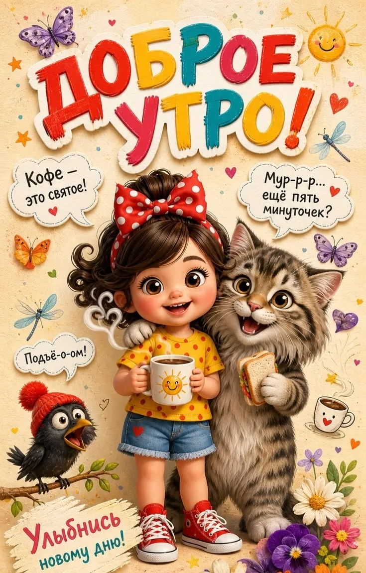 Самого доброго утра!
 Берегите себя… и тех, кто рядом!