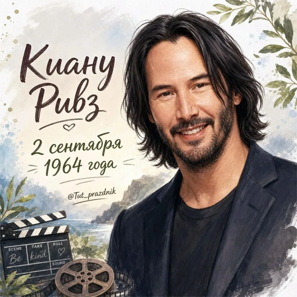 🎬 2 сентября — 62 года Киану Ривзу
