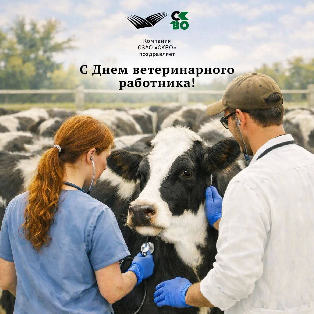 Сегодня очень важный праздник для нашего СЗАО «СКВО» — День ветеринарного работника. И ...