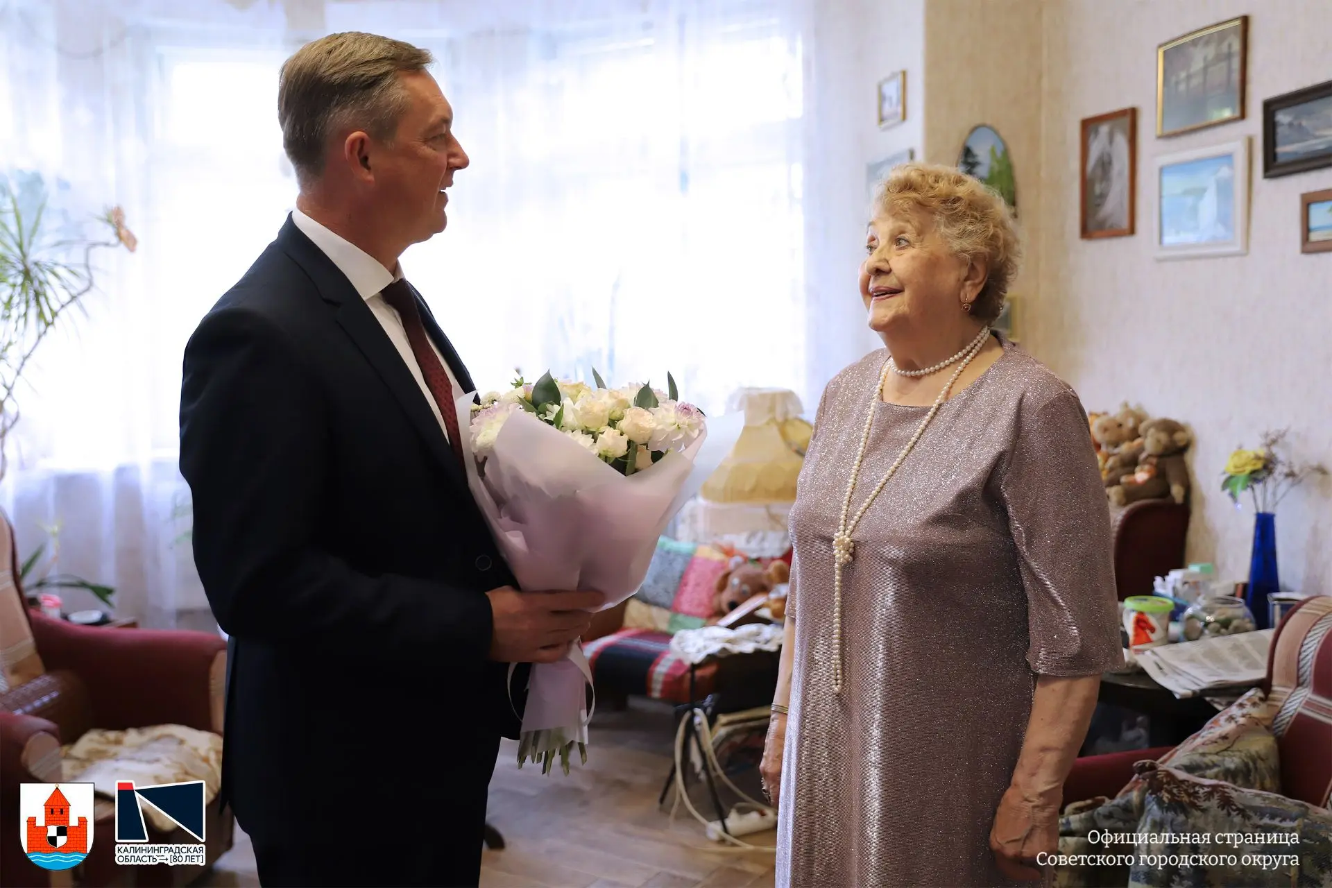 💐 Сегодня 91-летие отмечает ветеран становления Калининградской области Эльвира Борисо...
