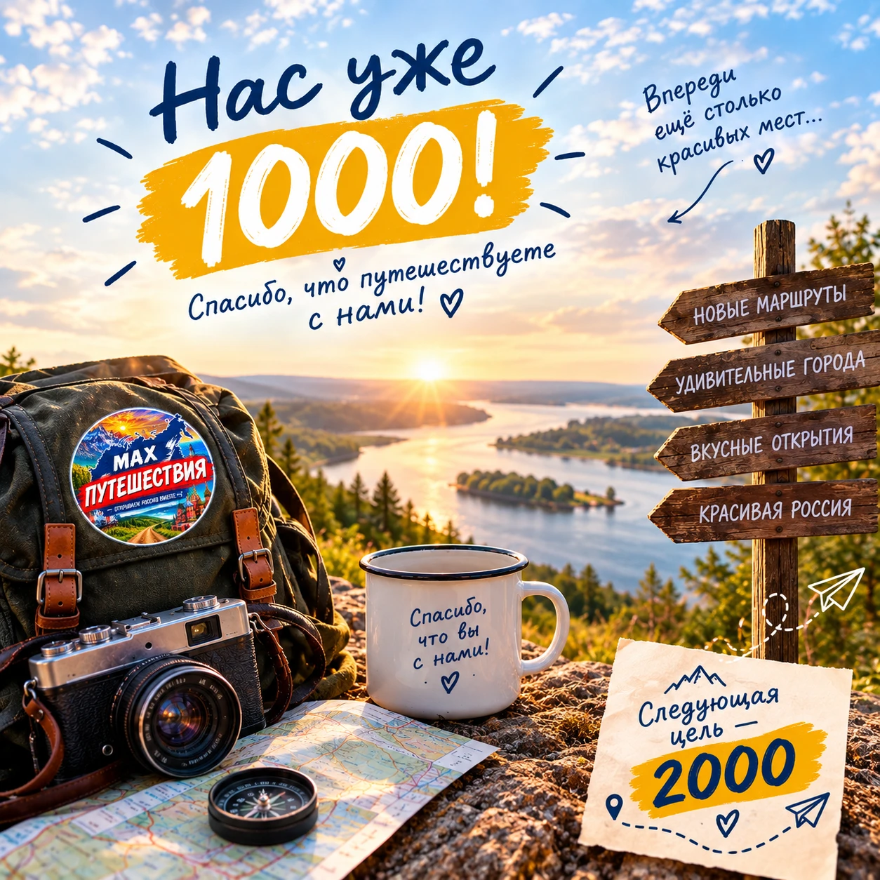 🎉 УРА!!! Нас уже 1000!