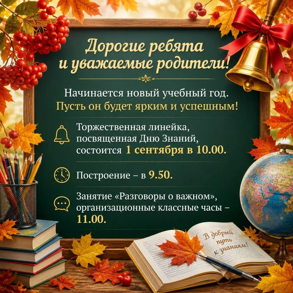 🔔 Снова в школьный ритм!