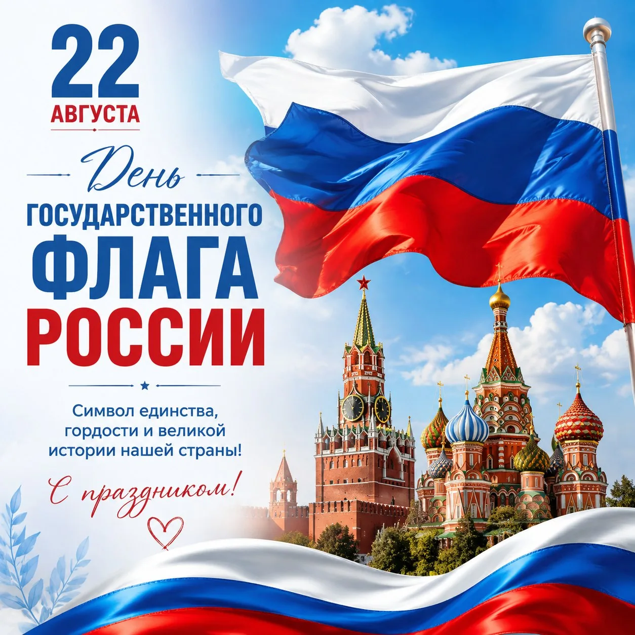 Каждый год 22 августа мы отмечаем важный государственный праздник – День Государственно...