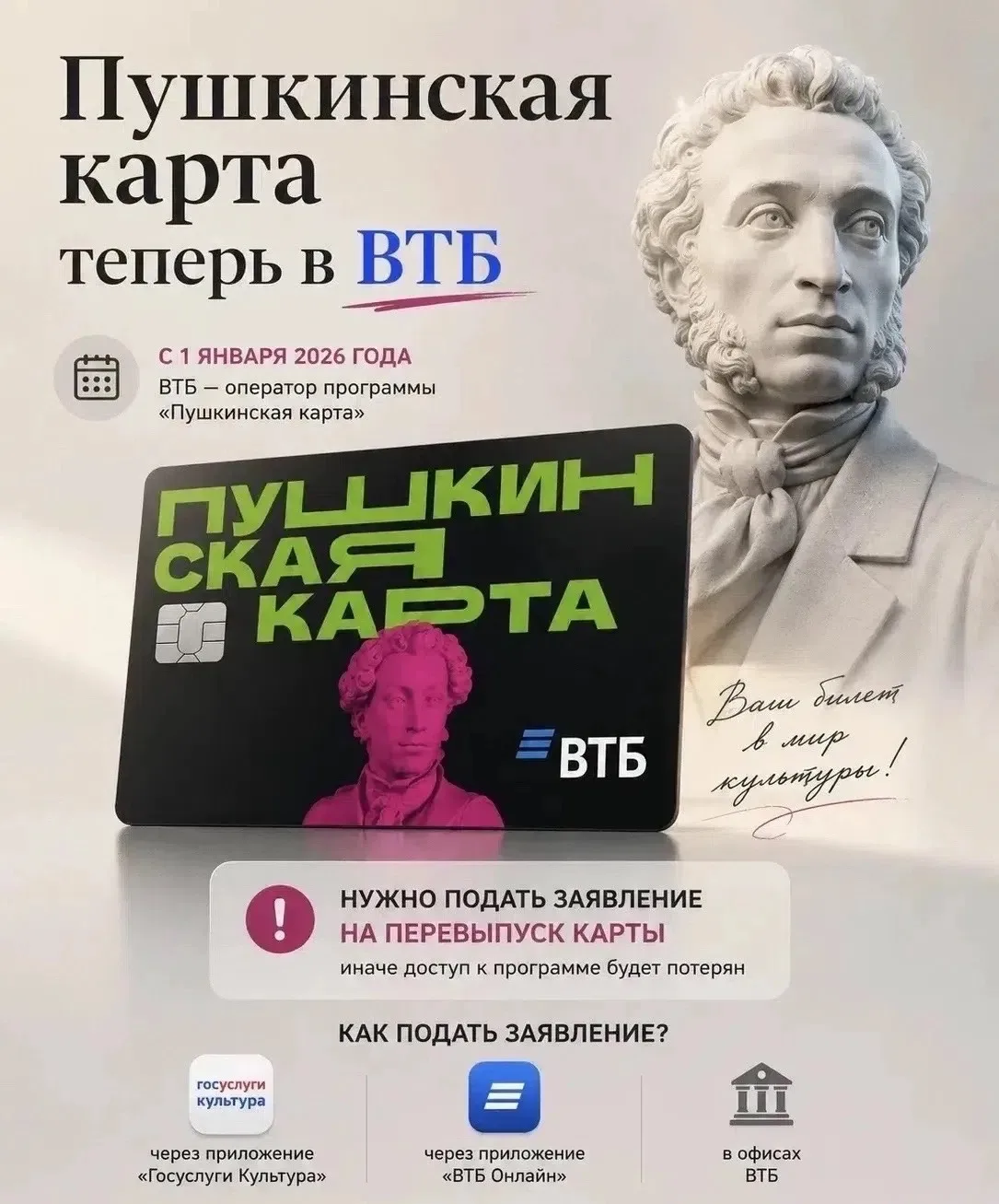 👉Заменить «Пушкинскую карту» легко!