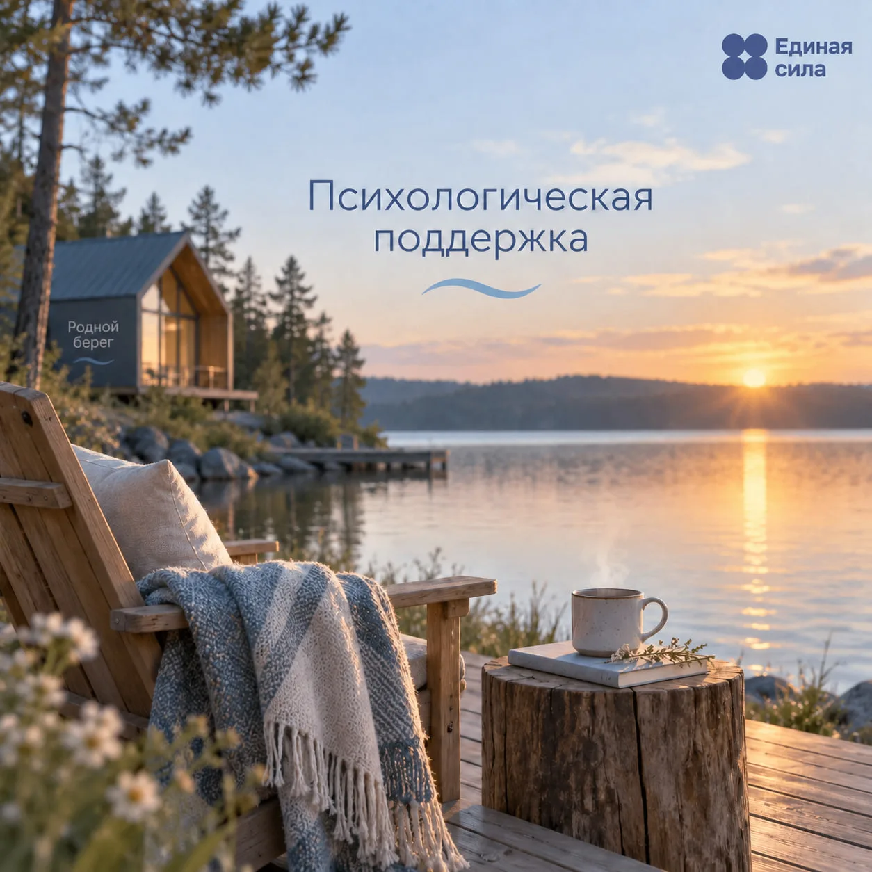 На территории проекта «Родной берег» работает психолог🫶