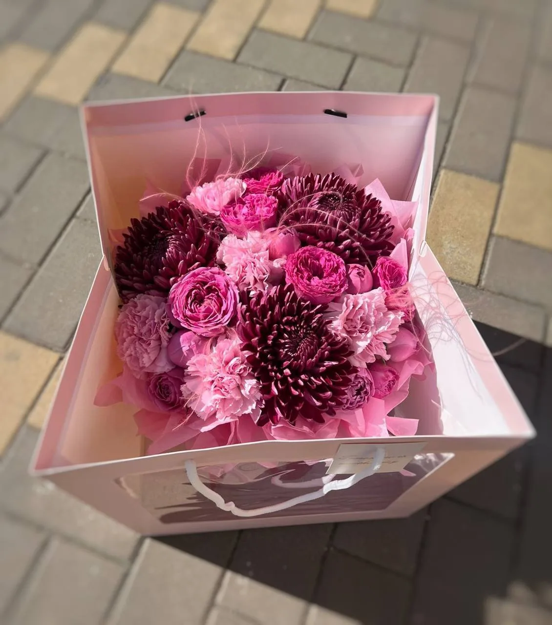 Сочетание винного и розового в самое 💗