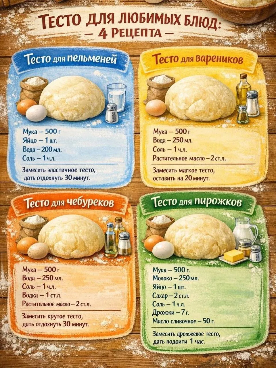 Тесто для любимых блюд 👍🏻