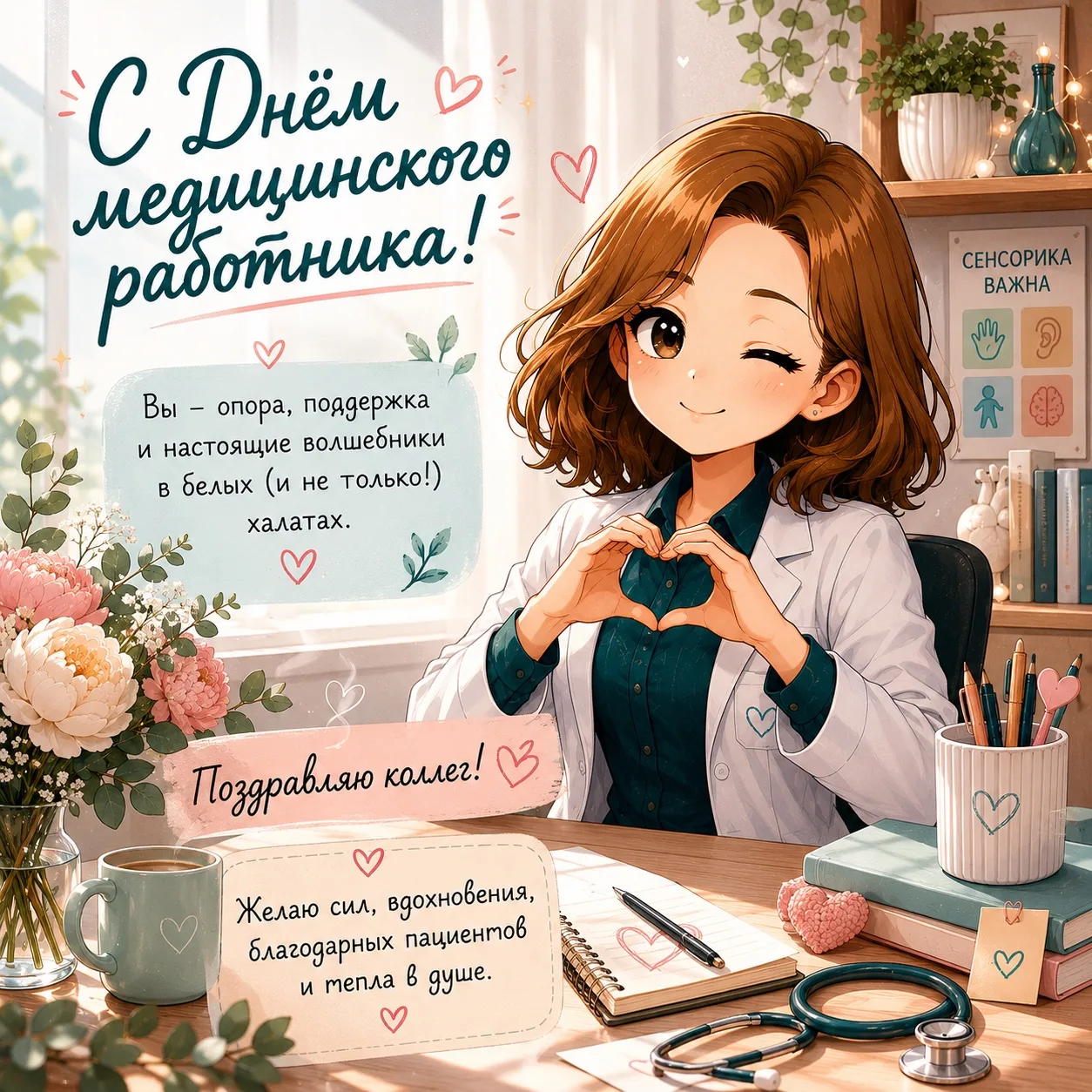 С Днем медицинского работника! 🤍

Сегодня праздник людей, которые каждый день сталкиваются с болью,
