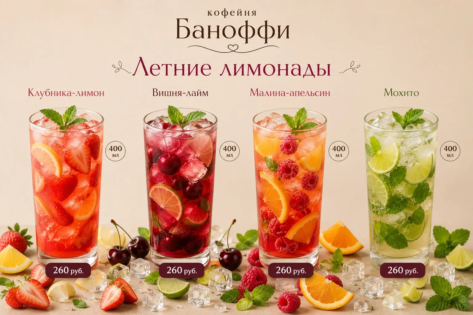 Летние лимонады 💚💚💚