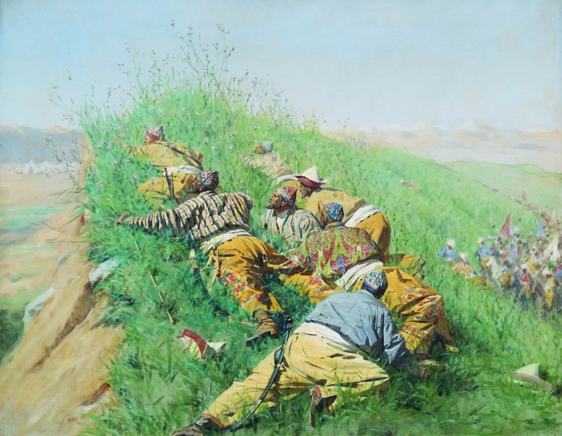Василий Верещагин «Высматривают» 1873 г. Всю жизнь на волоске от смерти Василий… — публикация канала «Льняной Холст | Искусство»