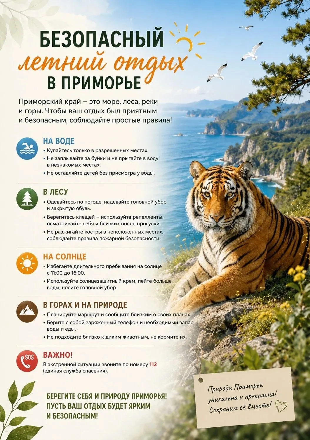 ☀️  Лето в Приморье — время ярких впечатлений!
 
Море, живописные бухты, лесные тропы и горные верши