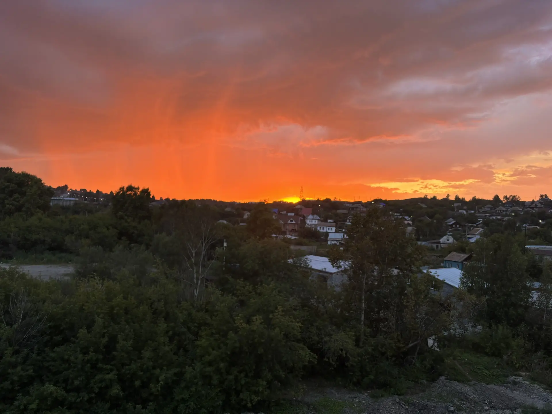 Какой сегодня был шикарный закат в Гурьевском округе 🌅