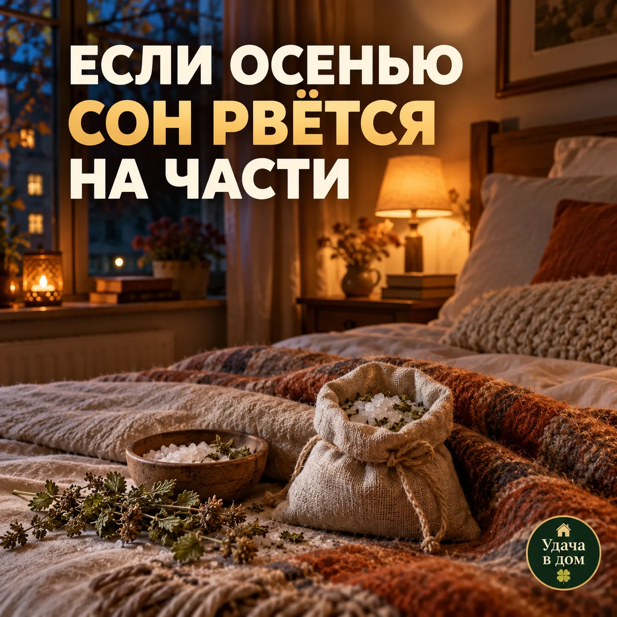 🌙 ЕСЛИ ОСЕНЬЮ СОН РВЁТСЯ НА ЧАСТИ, Я ДЕЛАЮ ТАК