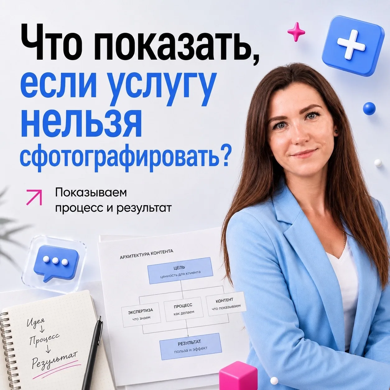 Есть услуги, которые очень сложно показать буквально.