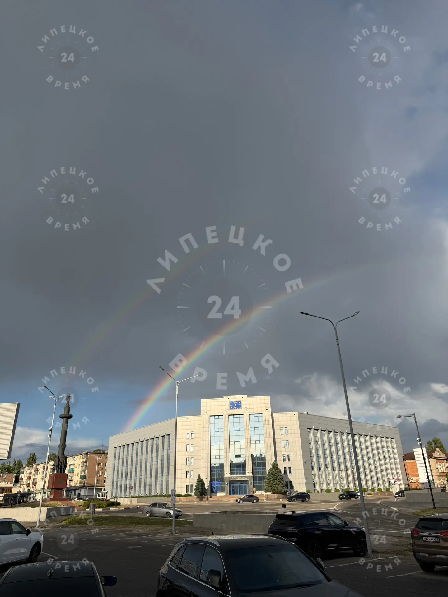 Радуги этим вечером много в Липецке и окрестностях