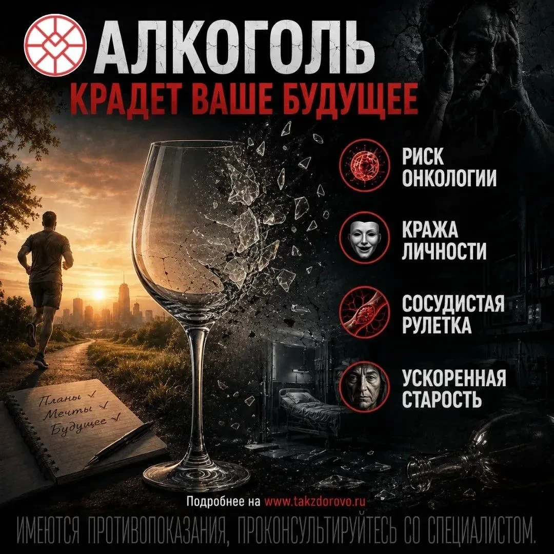 С 17 по 23 августа 2026 года - Неделя отказа от алкоголя.