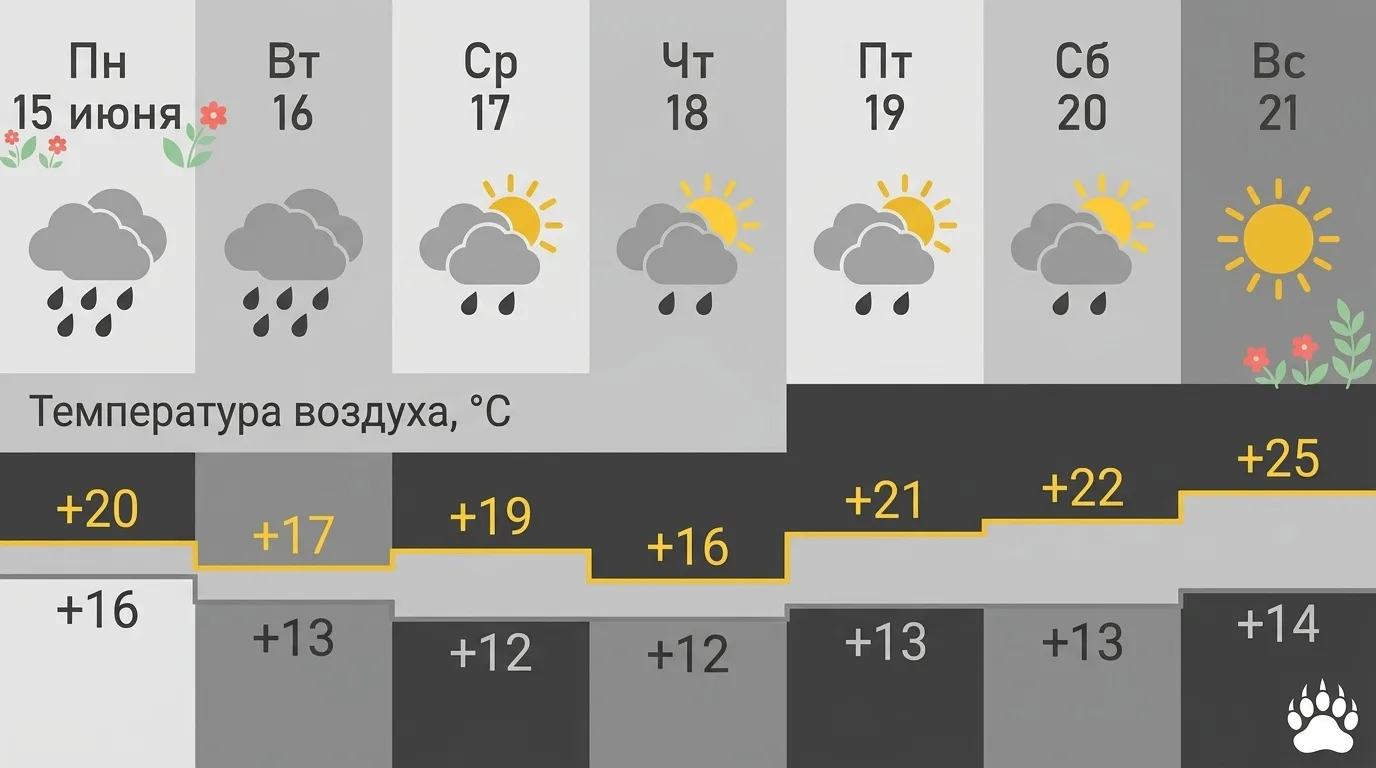 Ярославль ждет дождливая и прохладная неделя ☔⛅

Солнце решило взять небольшой отпуск, так что зонты