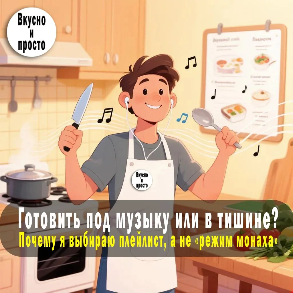 Готовить под музыку или в тишине? Почему я выбираю плейлист, а не «режим монаха»