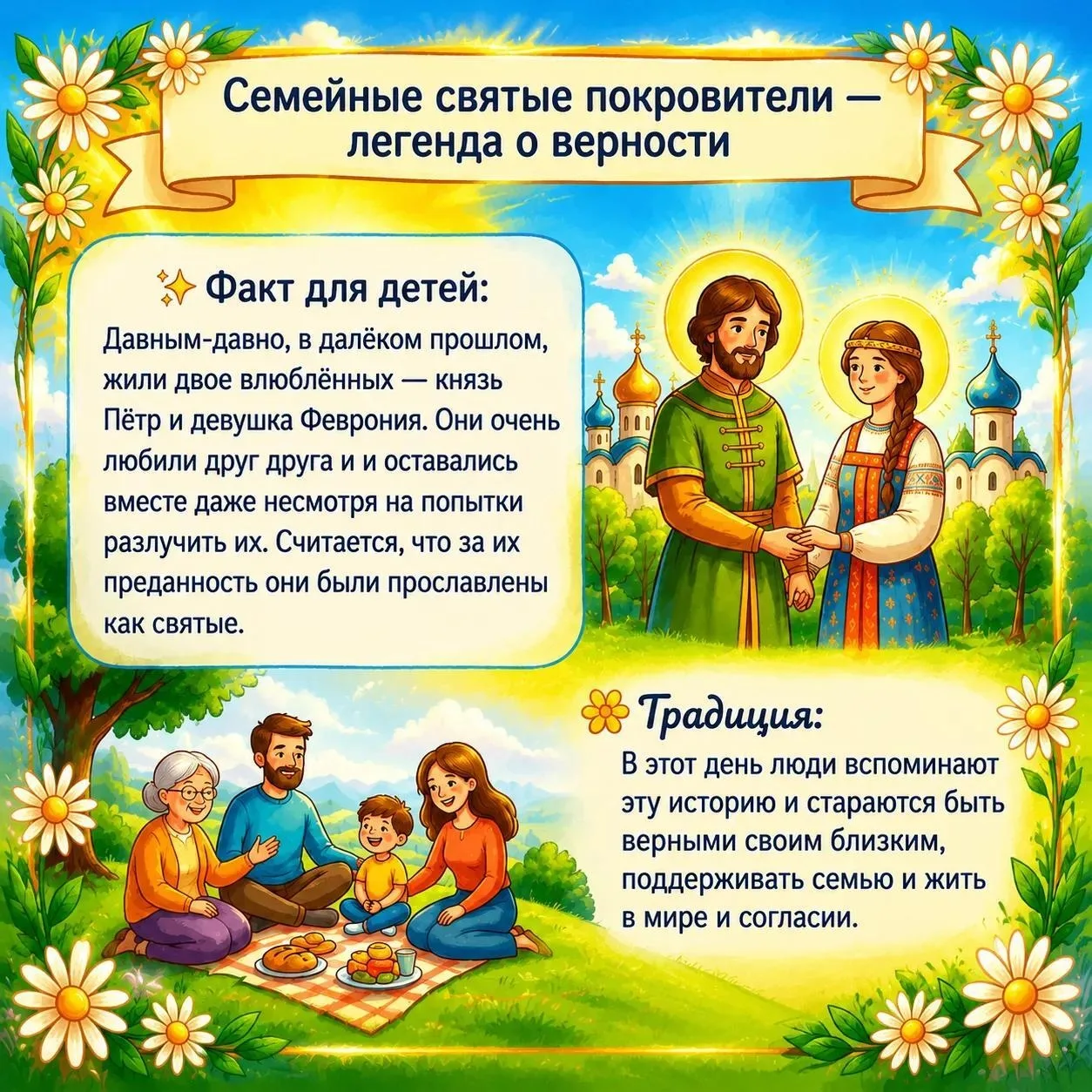 🌞 С Днём семьи, любви и верности! 👨‍👩‍👧‍👦

Сегодня особенный день — праздник самых близких люде
