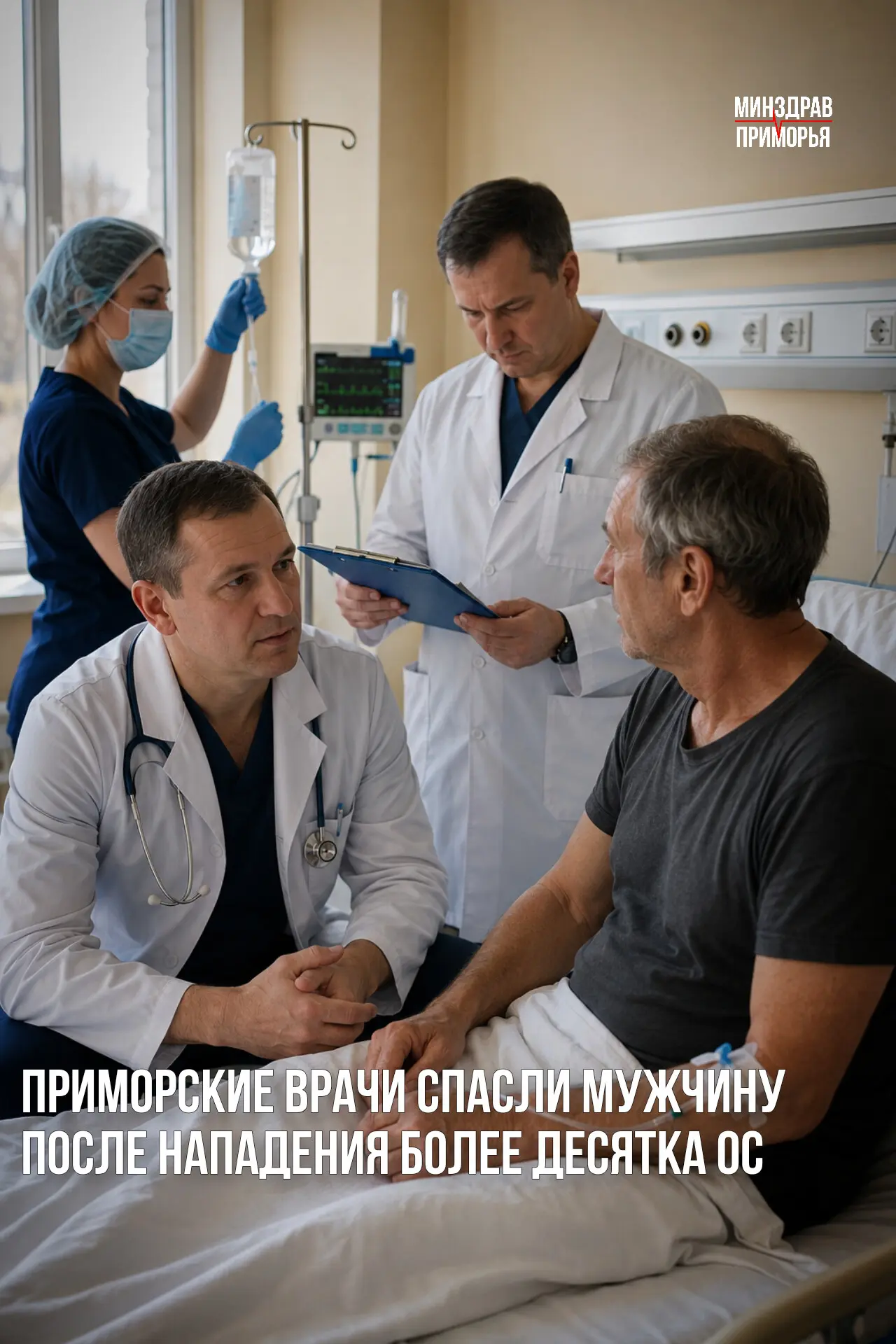 Во время прогулки по лесу Сергей вместе с восьмилетним внуком случайно потревожил осиное гнездо. Что