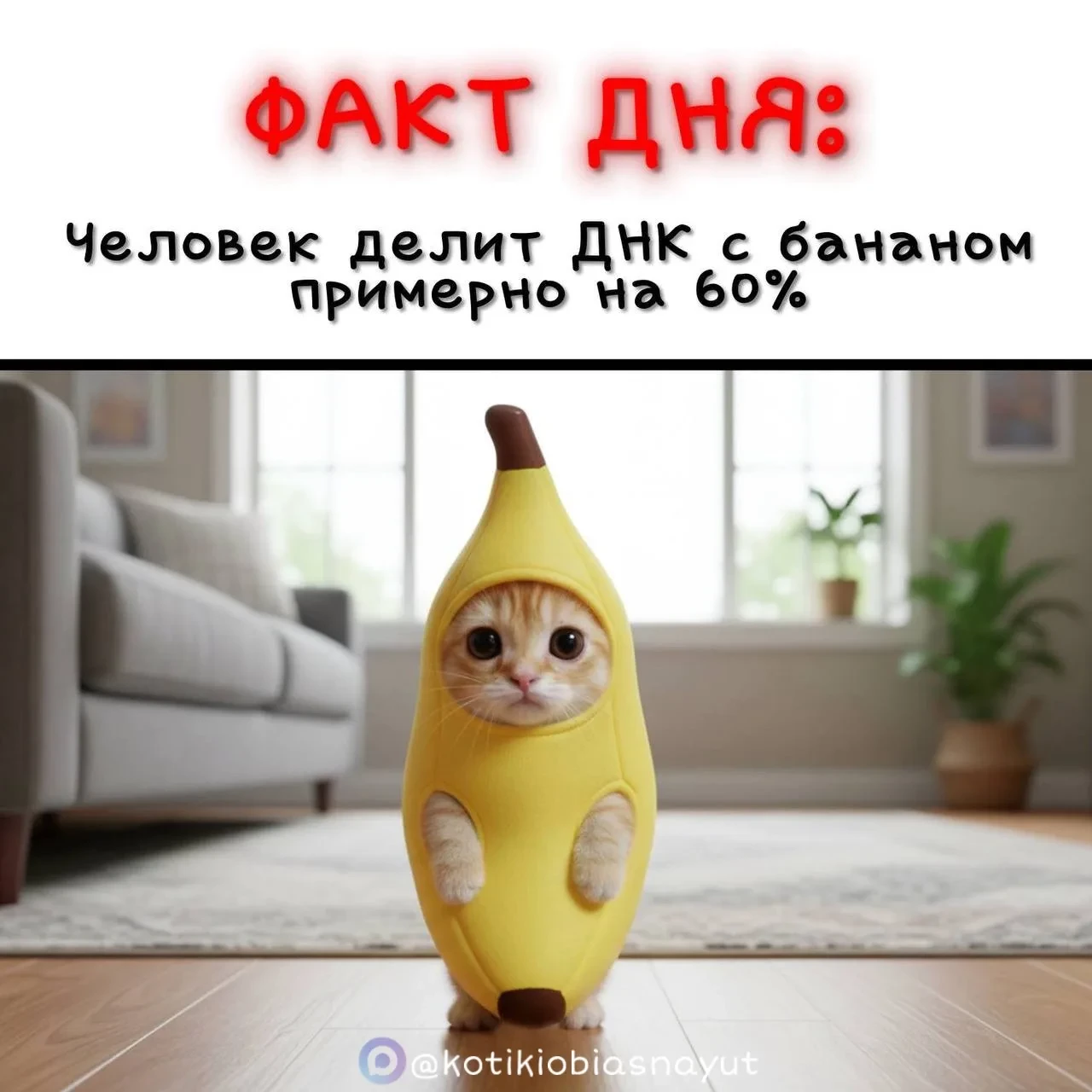 ФАКТ ДНЯ ОТ КОТЯТ 😸☝️