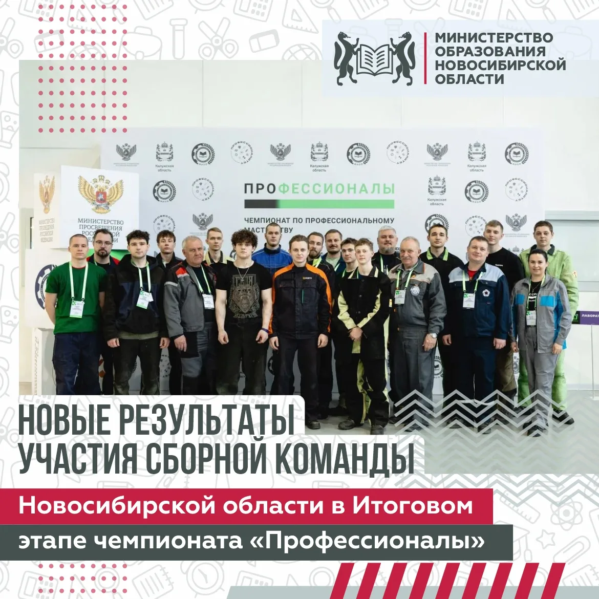 🏆 Новосибирская область — в числе лидеров чемпионата «Профессионалы»!