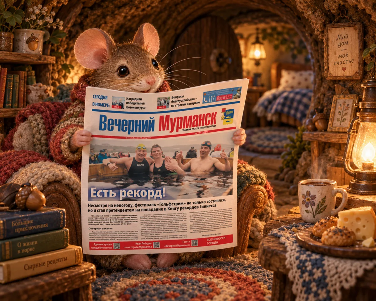 🐭📰 Пока кот спит - мышь уже в курсе всех новостей Мурманска!