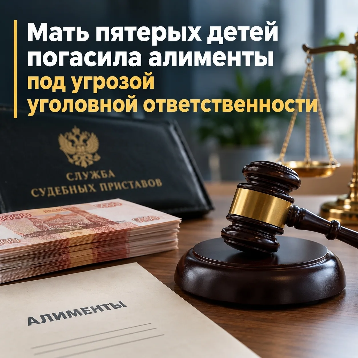 Мать пятерых детей погасила алименты под угрозой уголовной ответственности