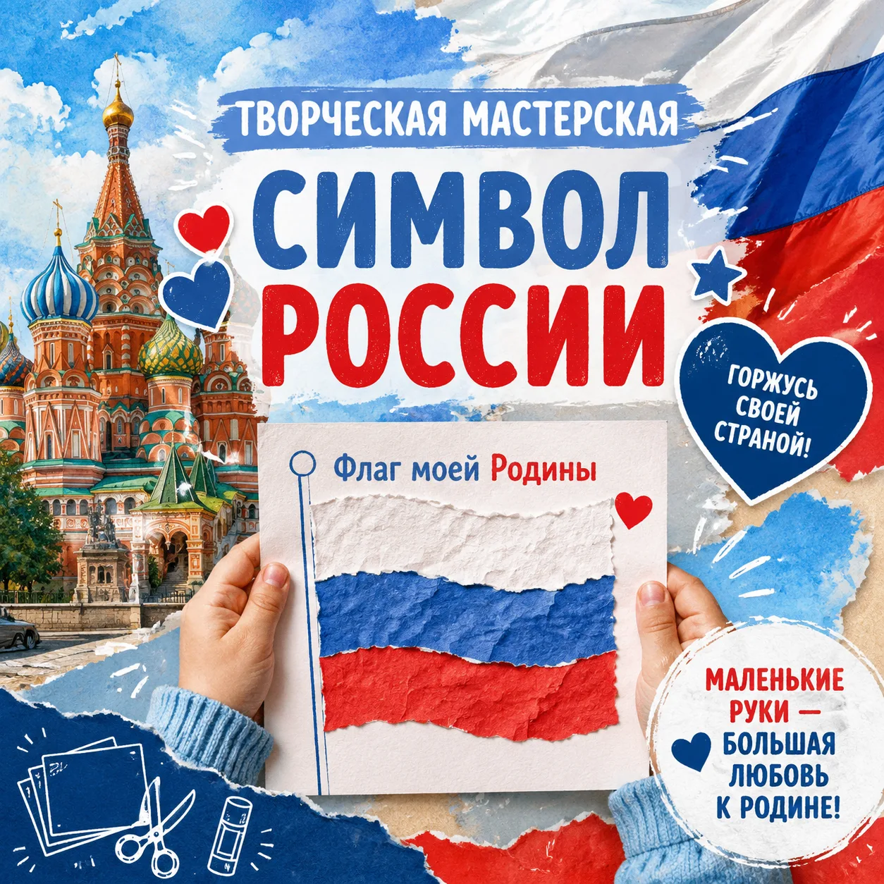 Символ России — в детских сердцах! 🇷🇺