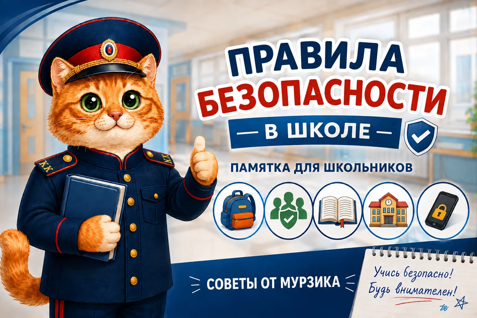 🎒СК России напоминает школьникам о правилах безопасности в новом учебном году