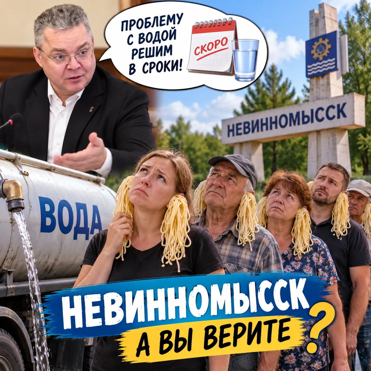 НЕВИННОМЫССК, А ВЫ ВЕРИТЕ, ЧТО ПРОБЛЕМУ С ВОДОЙ НАКОНЕЦ-ТО РЕШАТ?