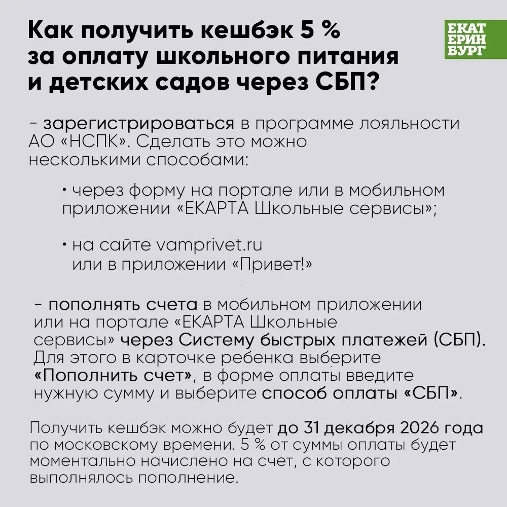 Получить скидку за оплату школьного питания и услуг детсадов можно с 1 сентября.