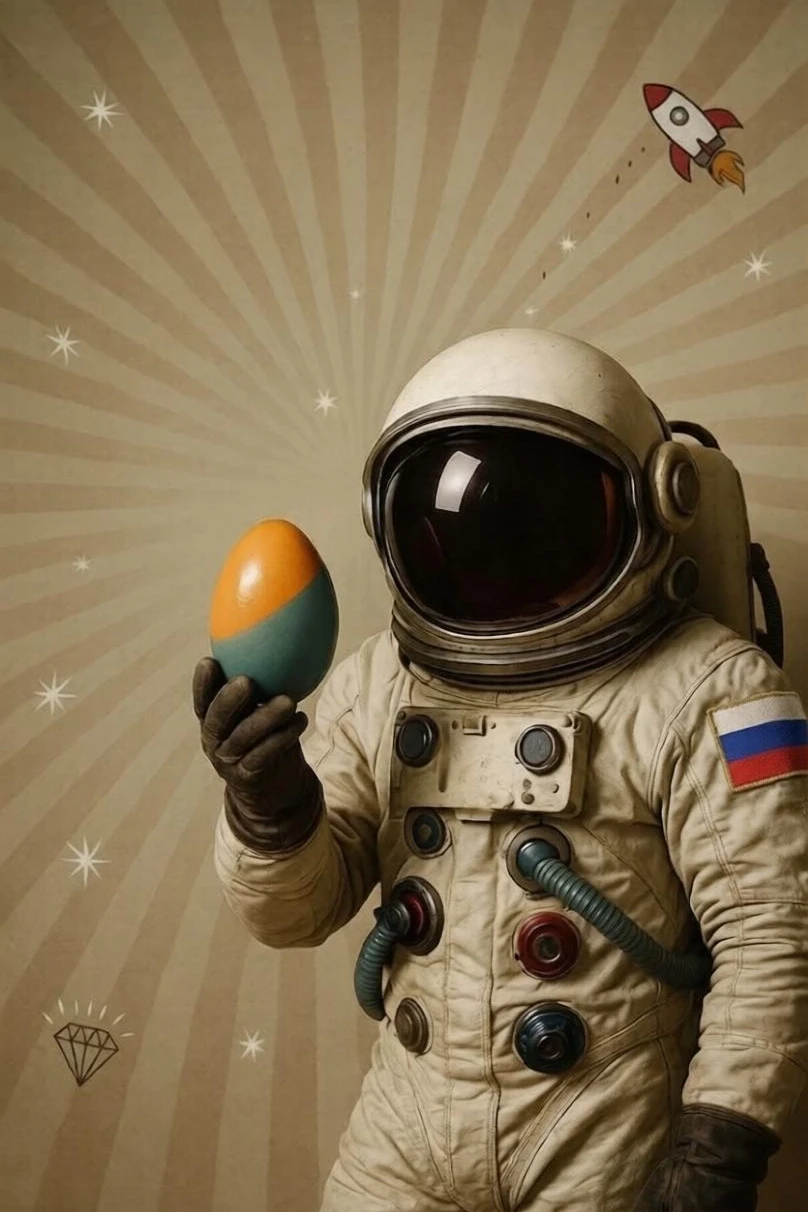 Светлой Пасхи и с Днём космонавтики 🕯️🚀