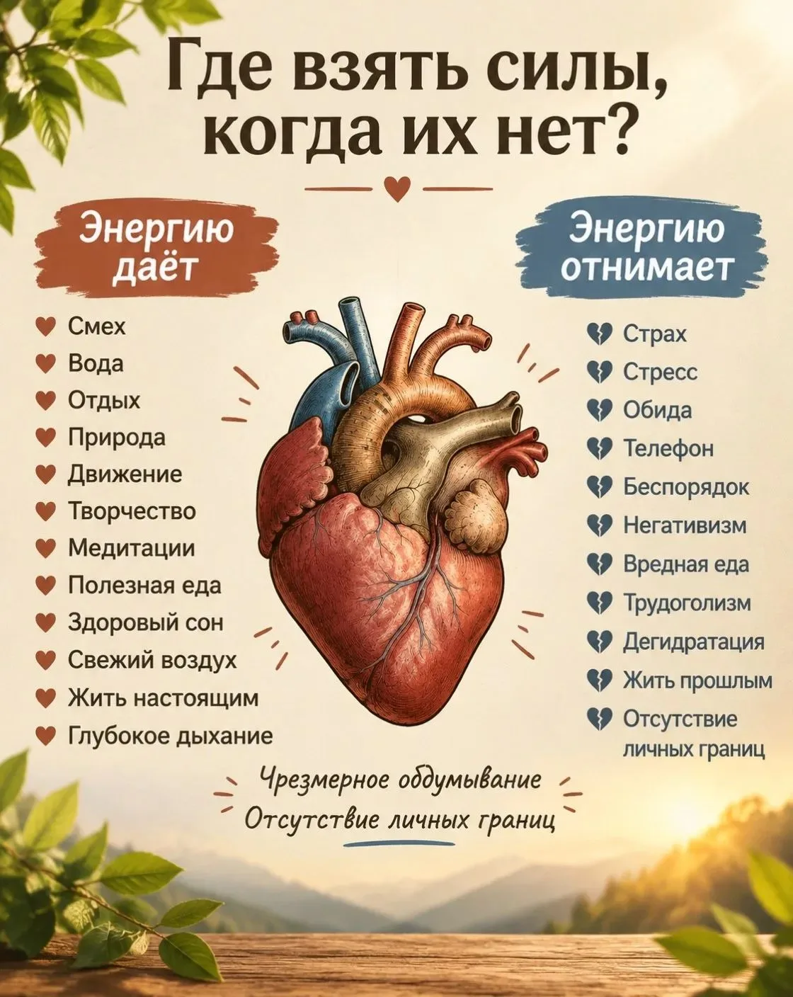 ⚡️ Почему иногда нет сил, даже если кажется, что вы почти ничего не делали?