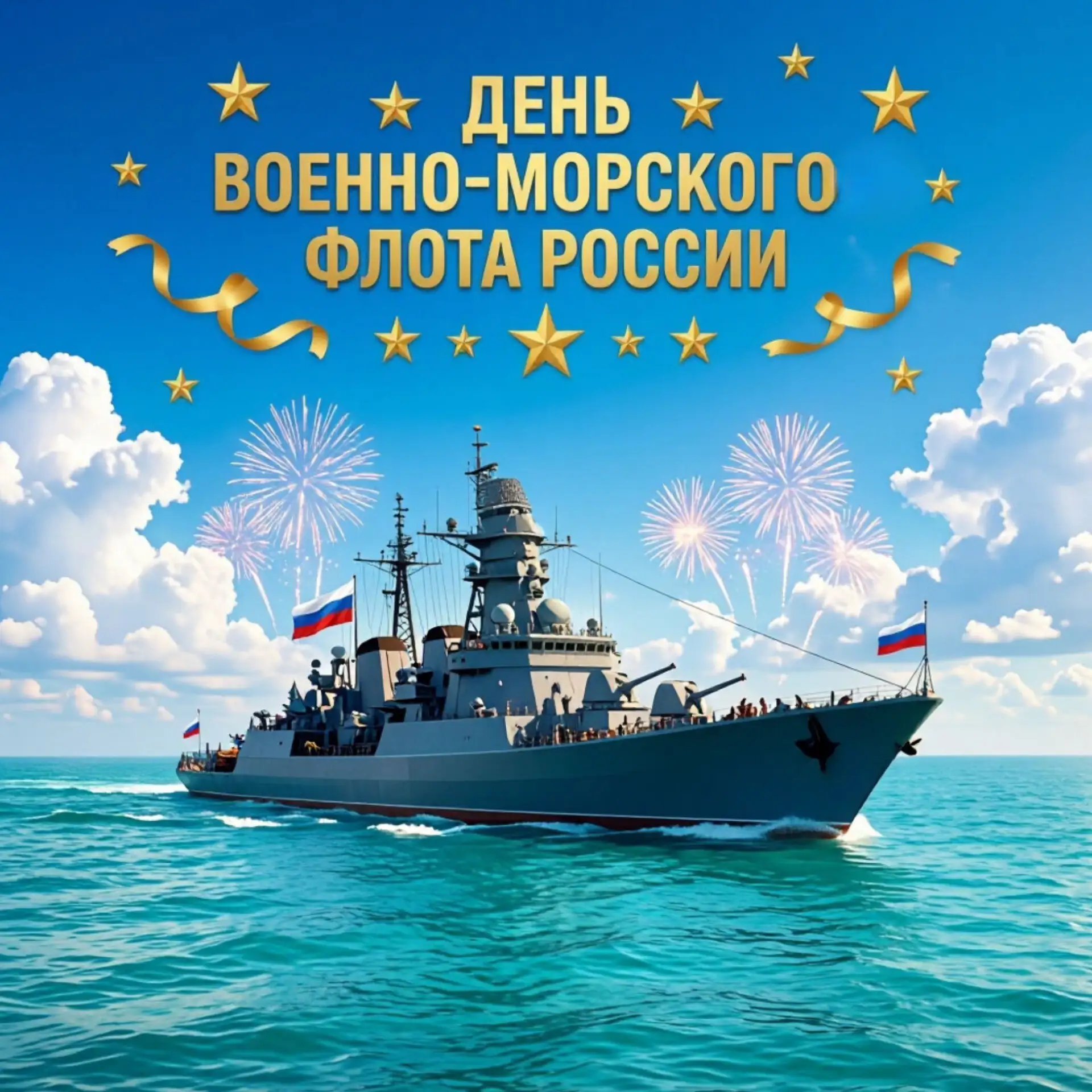 🎉 Поздравляем с Днём Военно‑Морского Флота России! 🚢🌊

Сегодня мы чествуем тех, кто надёжно охран