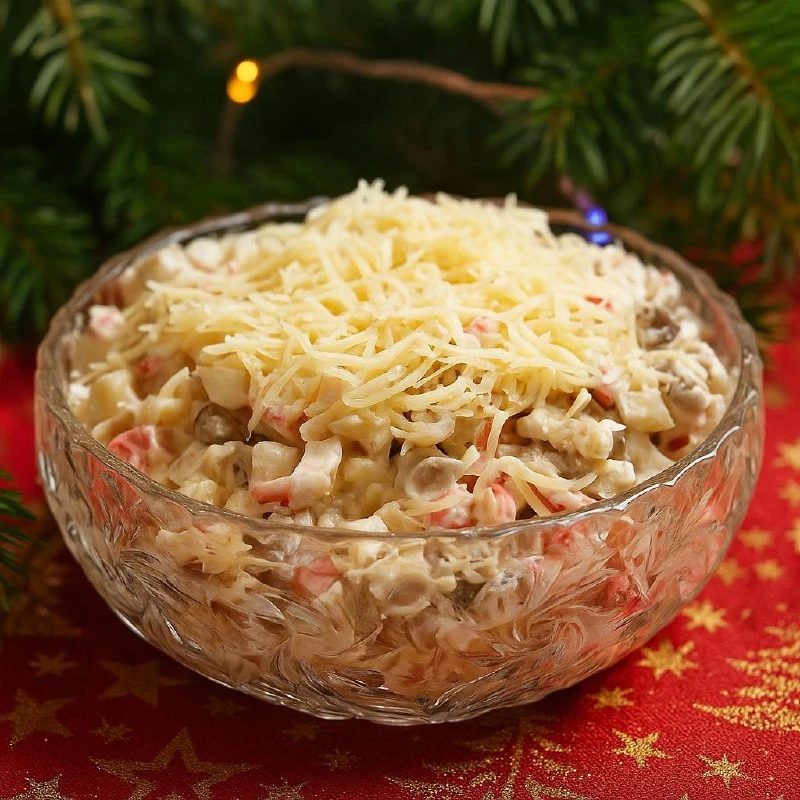🥗 САЛАТ «ВЫРУЧАЙКА» —  ПРОСТЫЕ ПРОДУКТЫ, А РЕЗУЛЬТАТ — ПАЛЬЧИКИ ОБЛИЖЕШЬ! 😍 ИДЕАЛЬНОЕ...